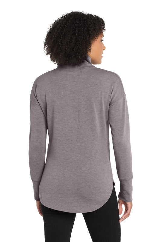 OGIO Women's Luuma Full-Zip Fleece LOG812 Petrol Grey Heather