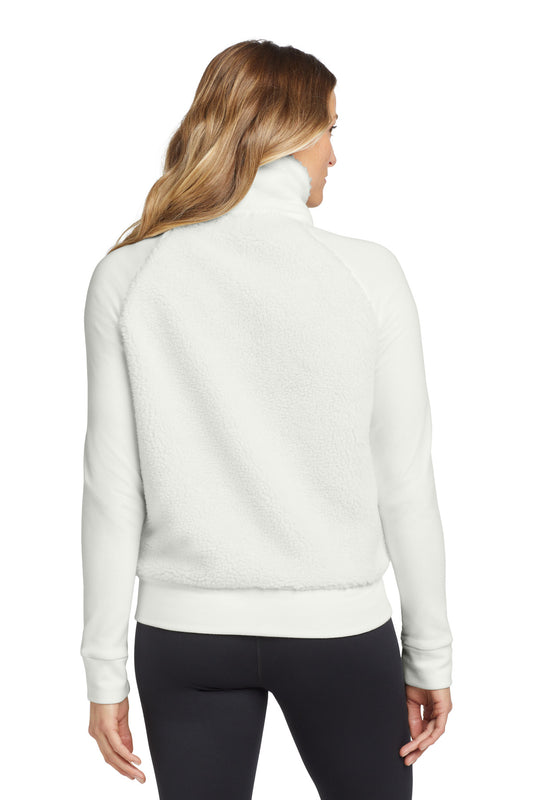 OGIO Women's Luuma Sherpa Full-Zip LOG815 Ivory Snow