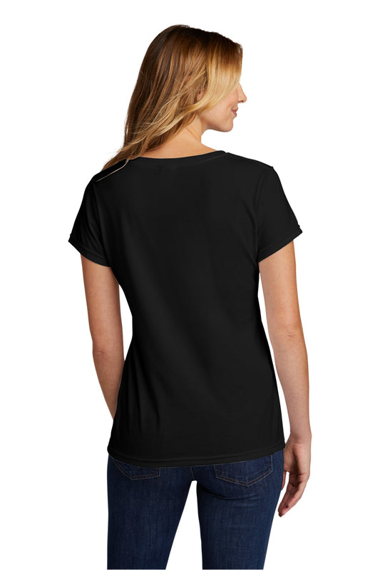 Port & Company Women's Tri-Blend V-Neck Tee. LPC330V Black