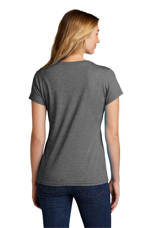 Port & Company Women's Tri-Blend V-Neck Tee. LPC330V Graphite Heather