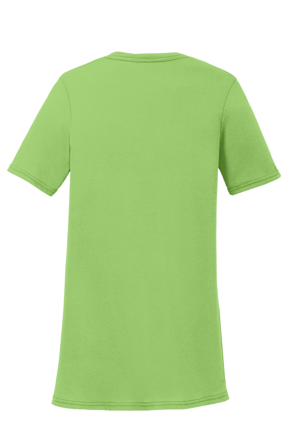 Port & Company Women's Performance Blend V-Neck Tee. LPC381V Lime