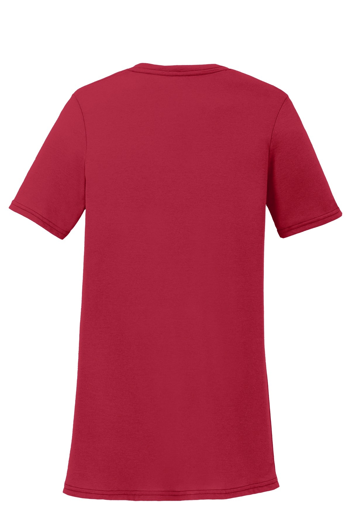 Port & Company Women's Performance Blend V-Neck Tee. LPC381V Red