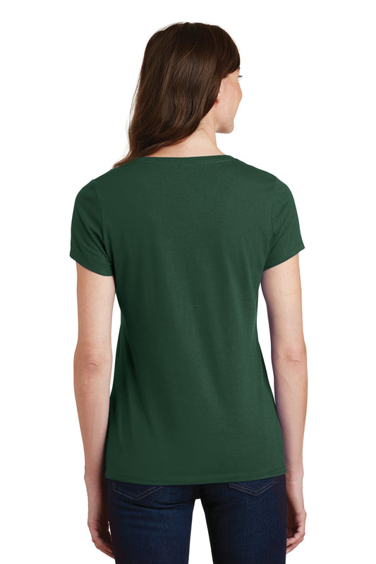 Port & Company Women's Fan Favorite V-Neck Tee. LPC450V Forest Green