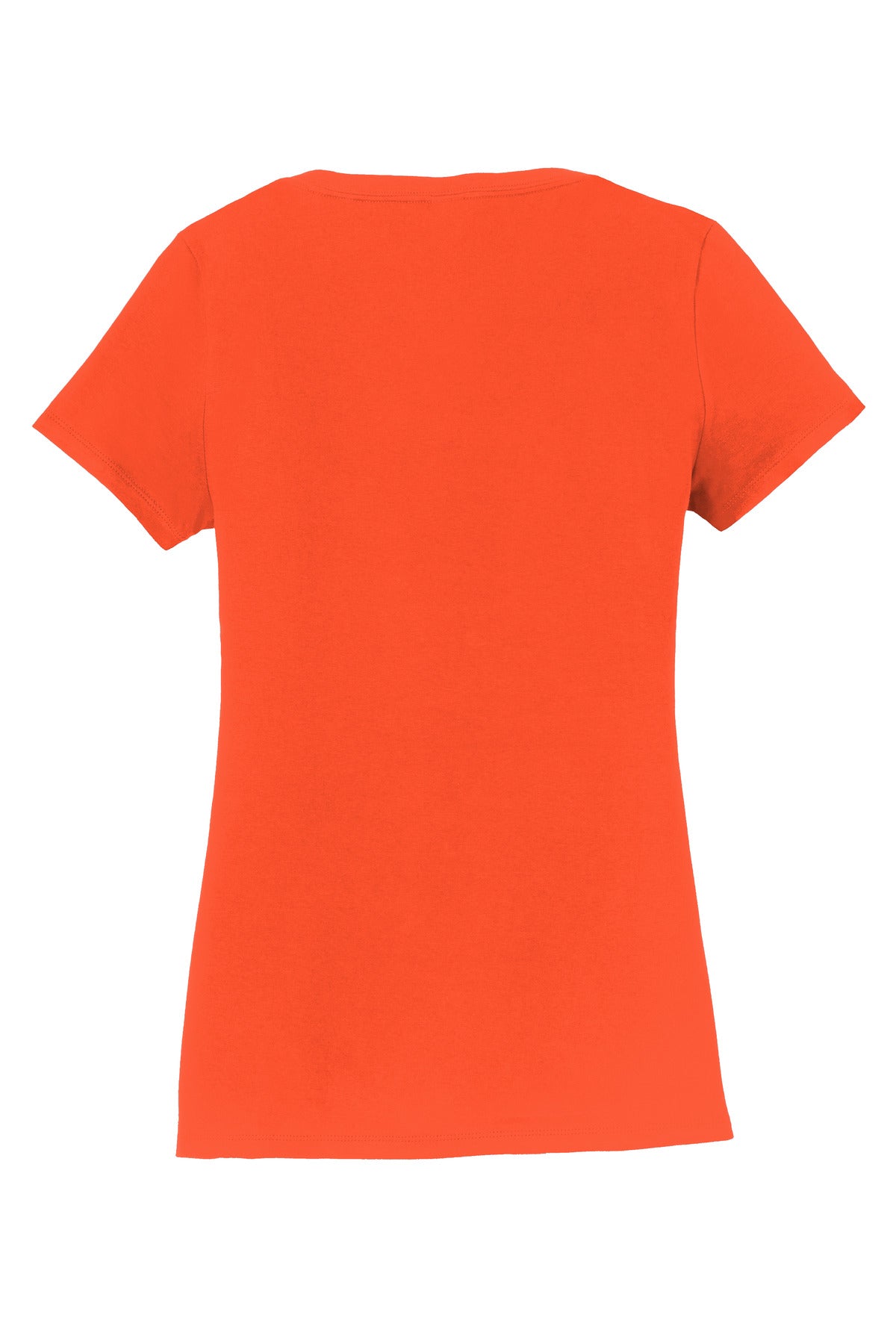 Port & Company Women's Fan Favorite V-Neck Tee. LPC450V Orange
