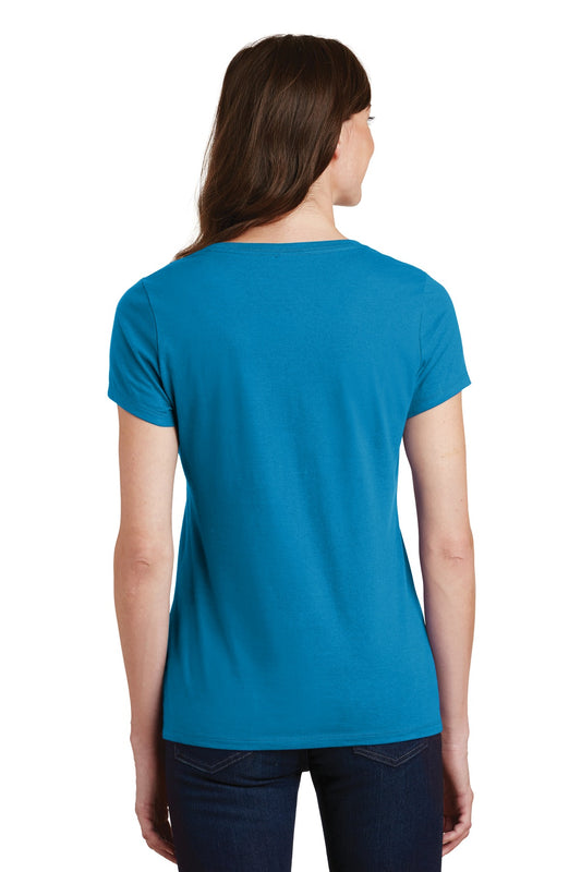 Port & Company Women's Fan Favorite V-Neck Tee. LPC450V Sapphire