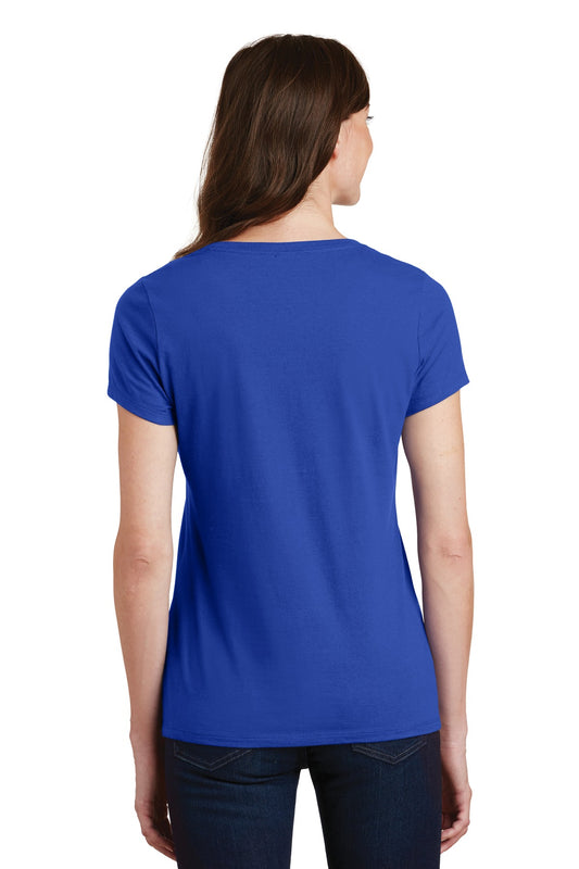 Port & Company Women's Fan Favorite V-Neck Tee. LPC450V True Royal