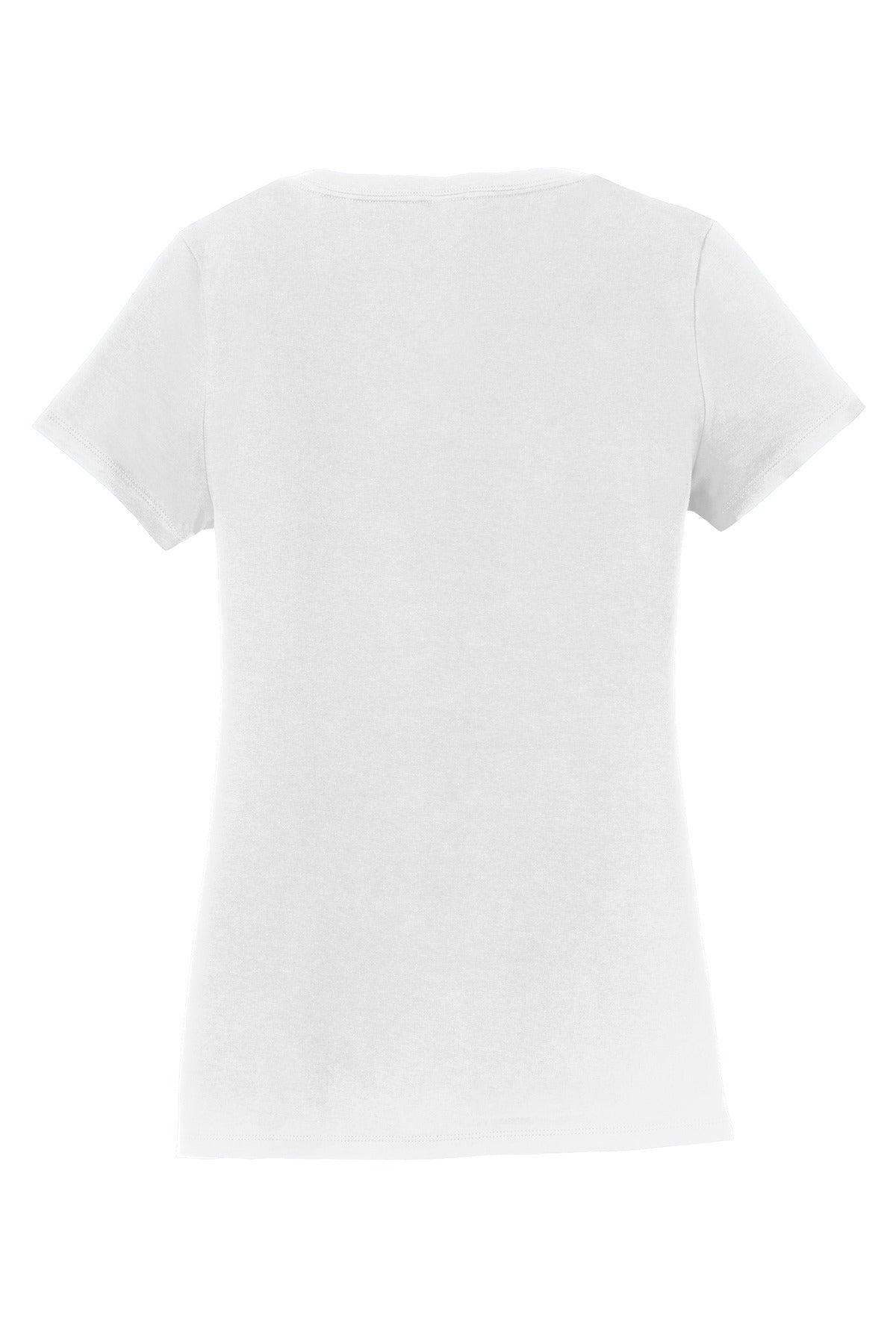 Port & Company Women's Fan Favorite V-Neck Tee. LPC450V White