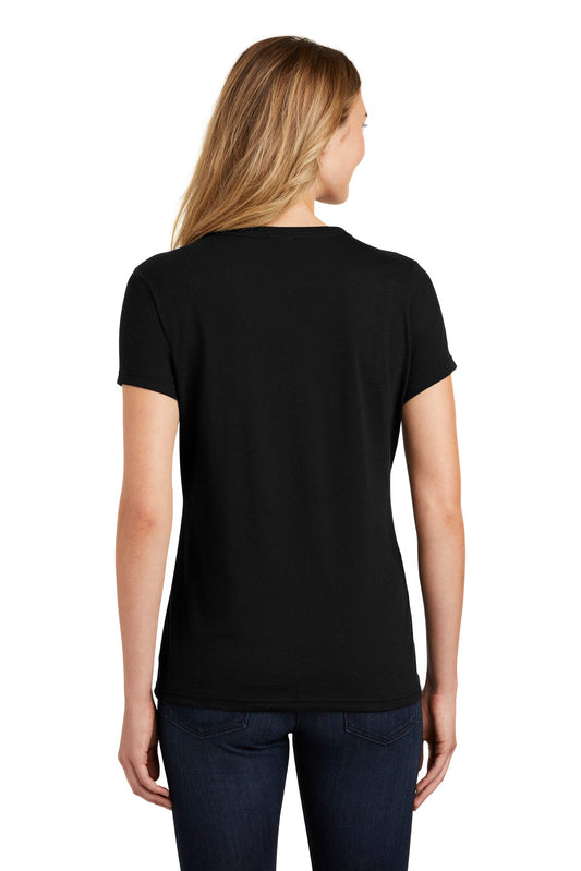 Port & Company Women's Fan Favorite Blend V-Neck Tee. LPC455V Jet Black