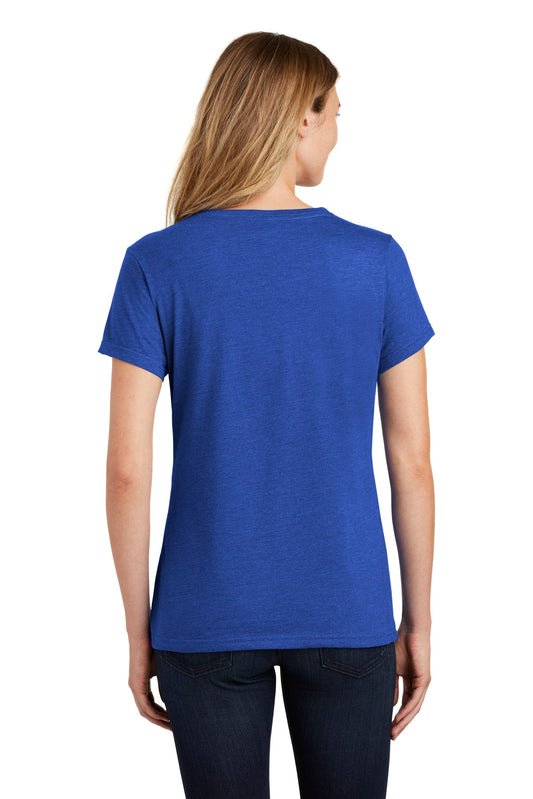 Port & Company Women's Fan Favorite Blend V-Neck Tee. LPC455V True Royal Heather