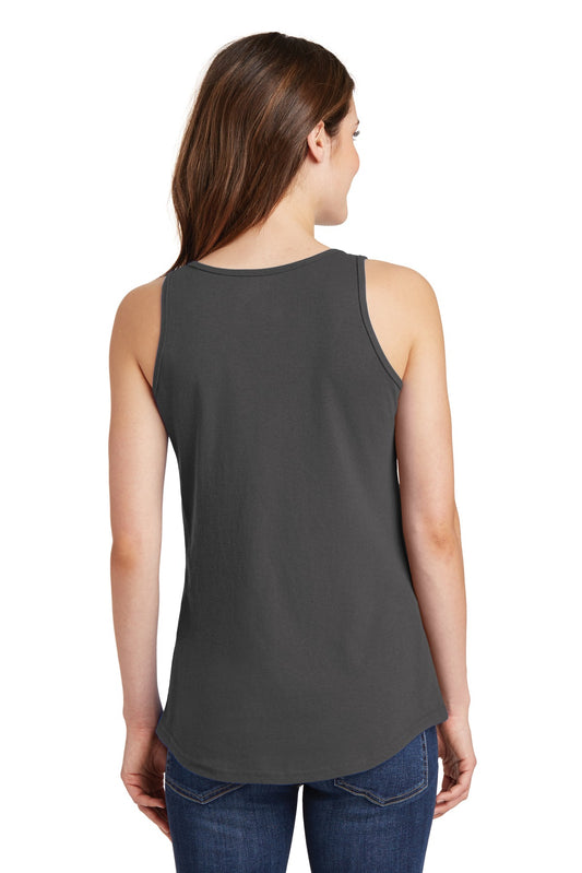 Port & Company Women's Core Cotton Tank Top. LPC54TT Charcoal