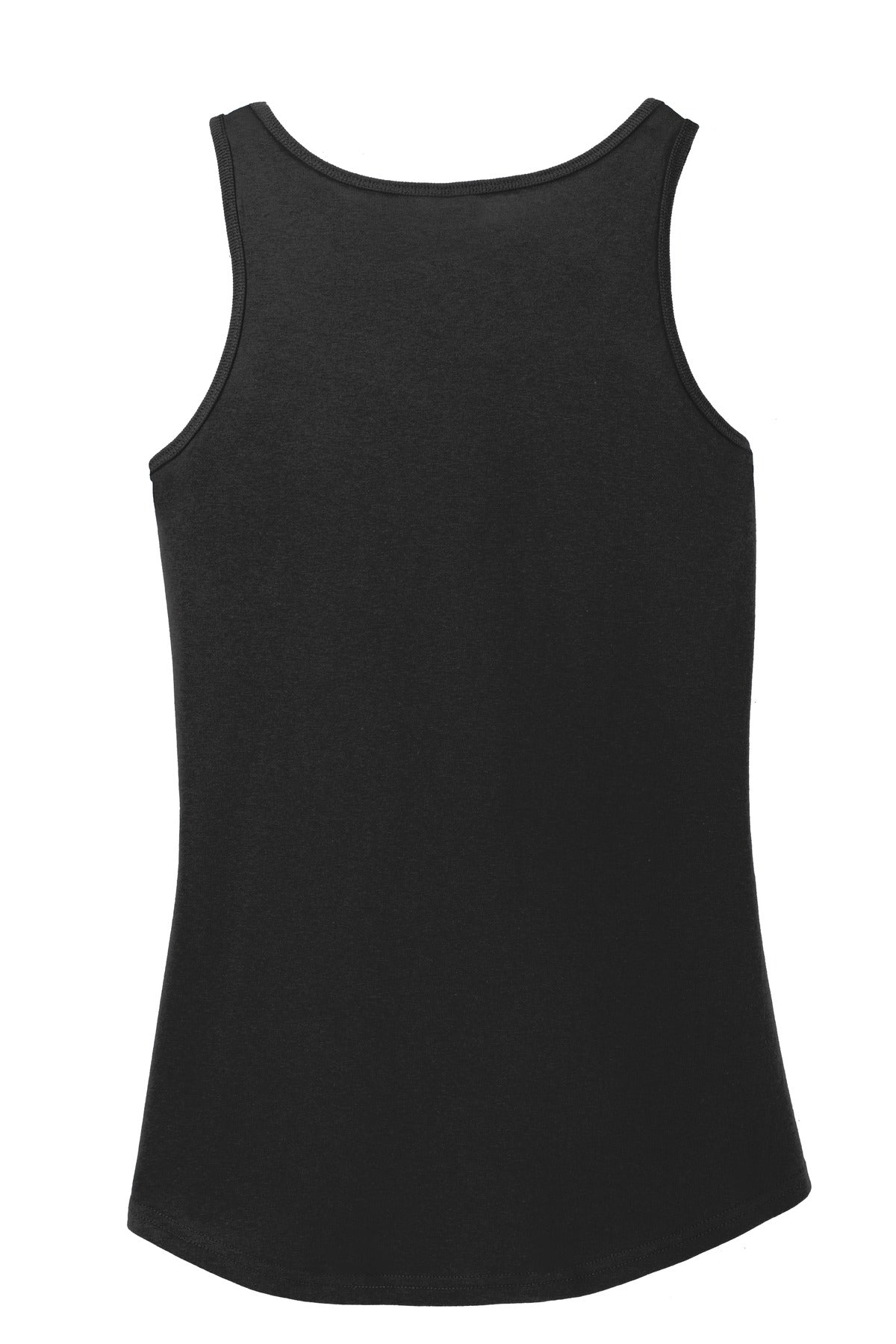 Port & Company Women's Core Cotton Tank Top. LPC54TT Jet Black