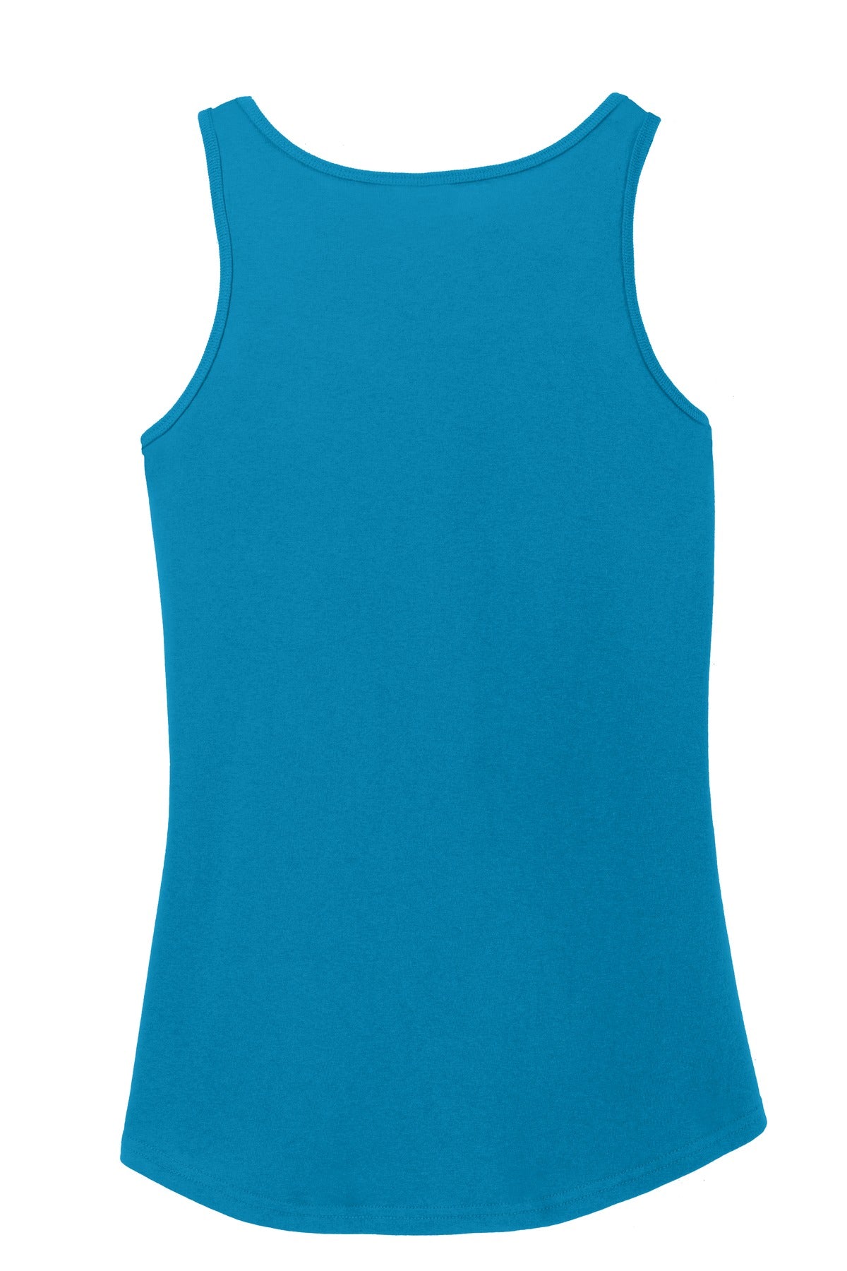 Port & Company Women's Core Cotton Tank Top. LPC54TT Neon Blue