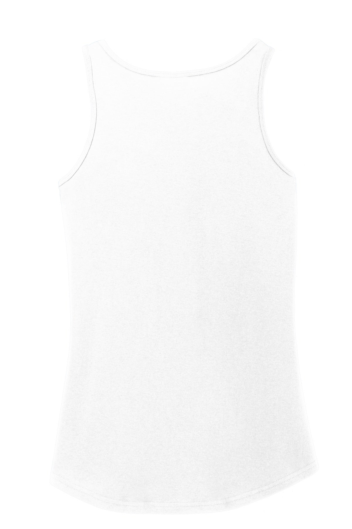 Port & Company Women's Core Cotton Tank Top. LPC54TT White