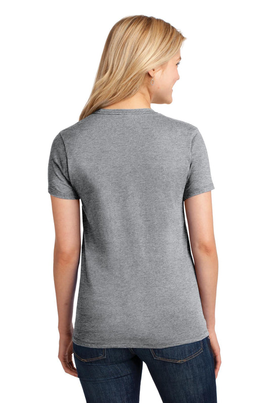 Port & Company Women's Core Cotton Tee. LPC54 Athletic Heather