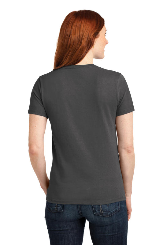 Port & Company Women's Core Blend Tee. LPC55 Charcoal