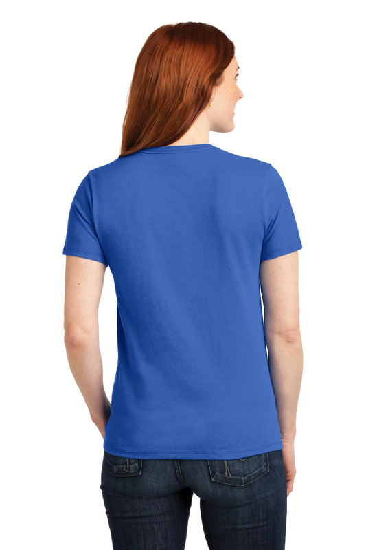 Port & Company Women's Core Blend Tee. LPC55 Royal