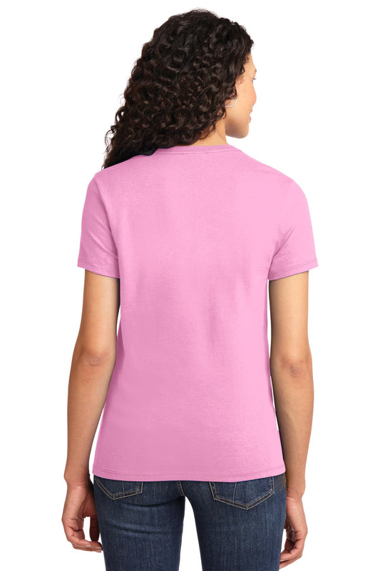 Port & Company Women's Essential Tee. LPC61 Candy Pink