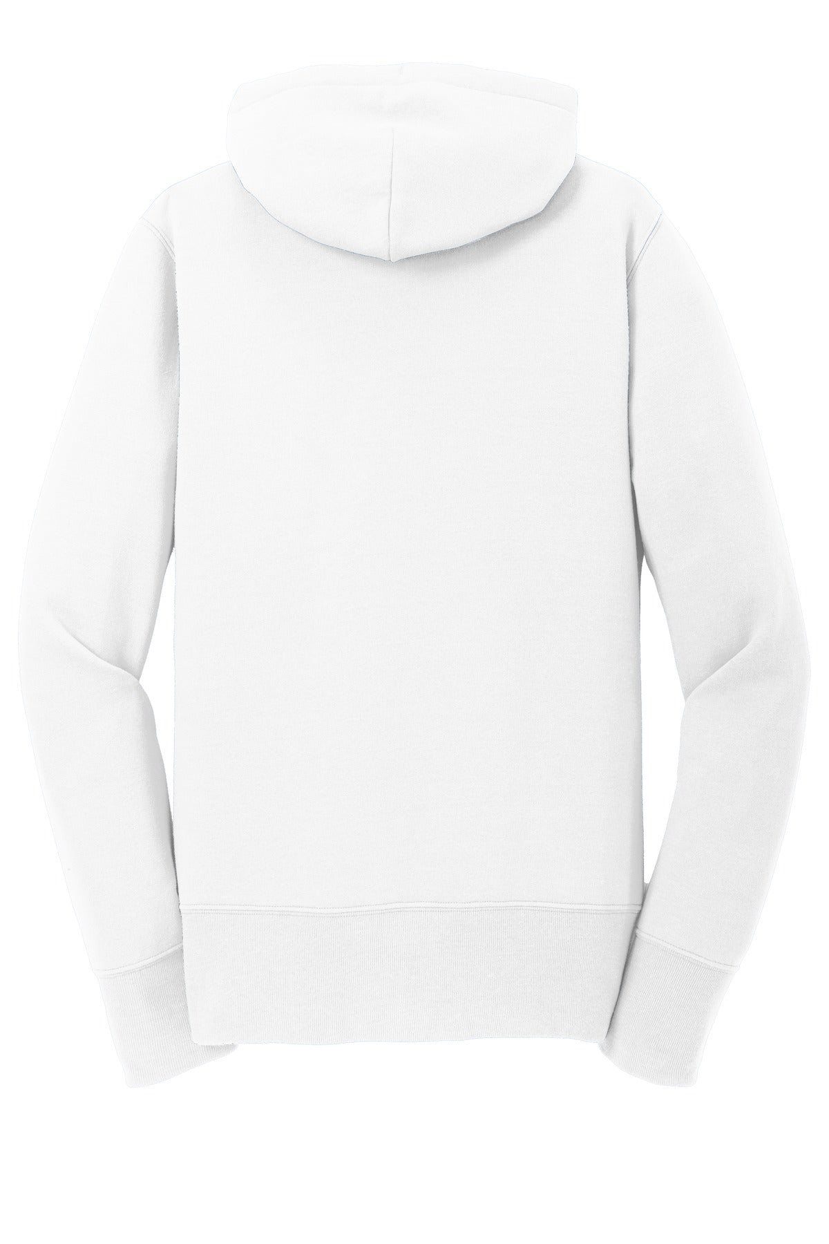 Port & Company Women's Core Fleece Full-Zip Hooded Sweatshirt. LPC78ZH White