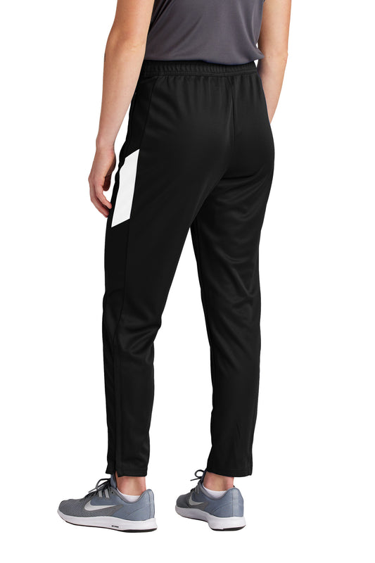 Sport-Tek Women's Travel Pant LPST800 Black/ White