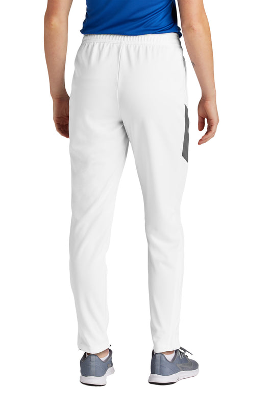 Sport-Tek Women's Travel Pant LPST800 White/ Iron Grey