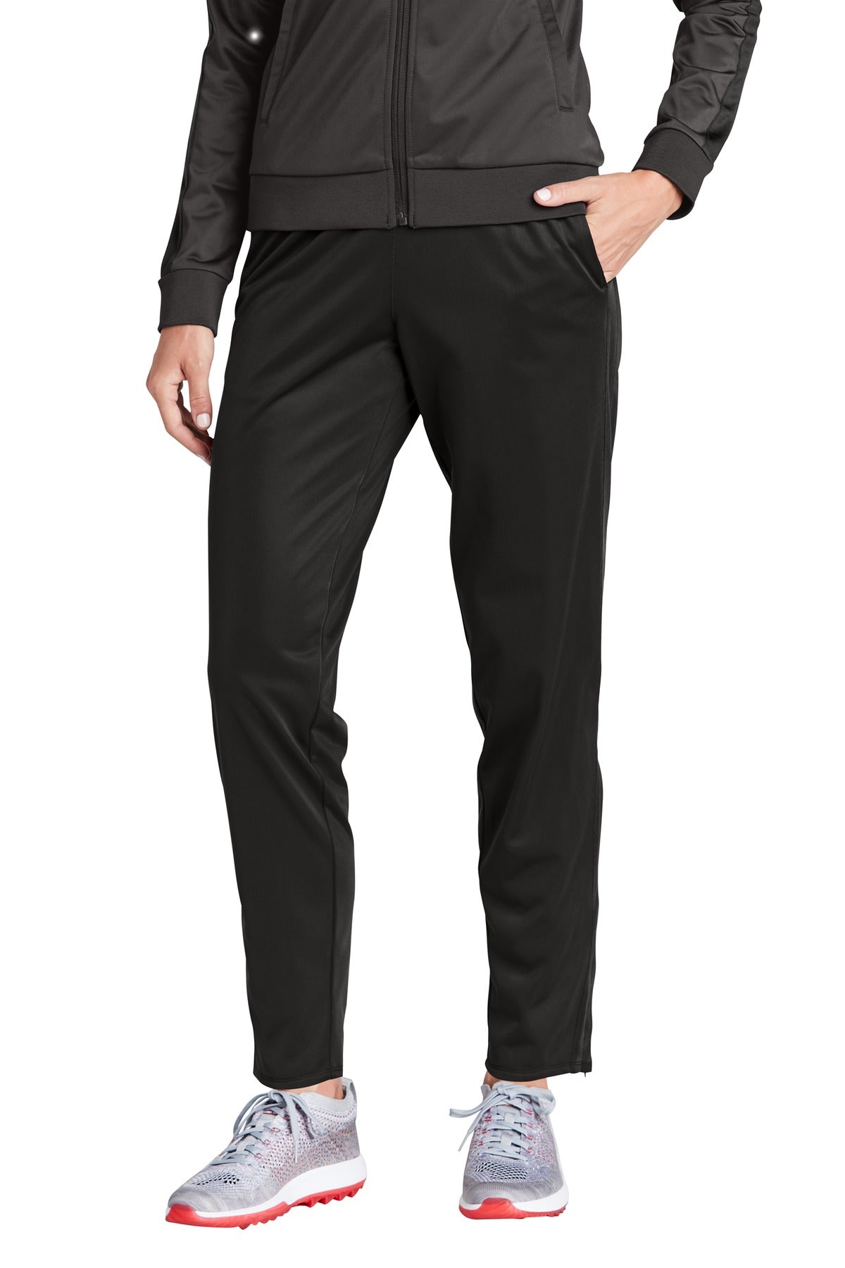Sport-Tek Women's Tricot Track Jogger LPST95 Black