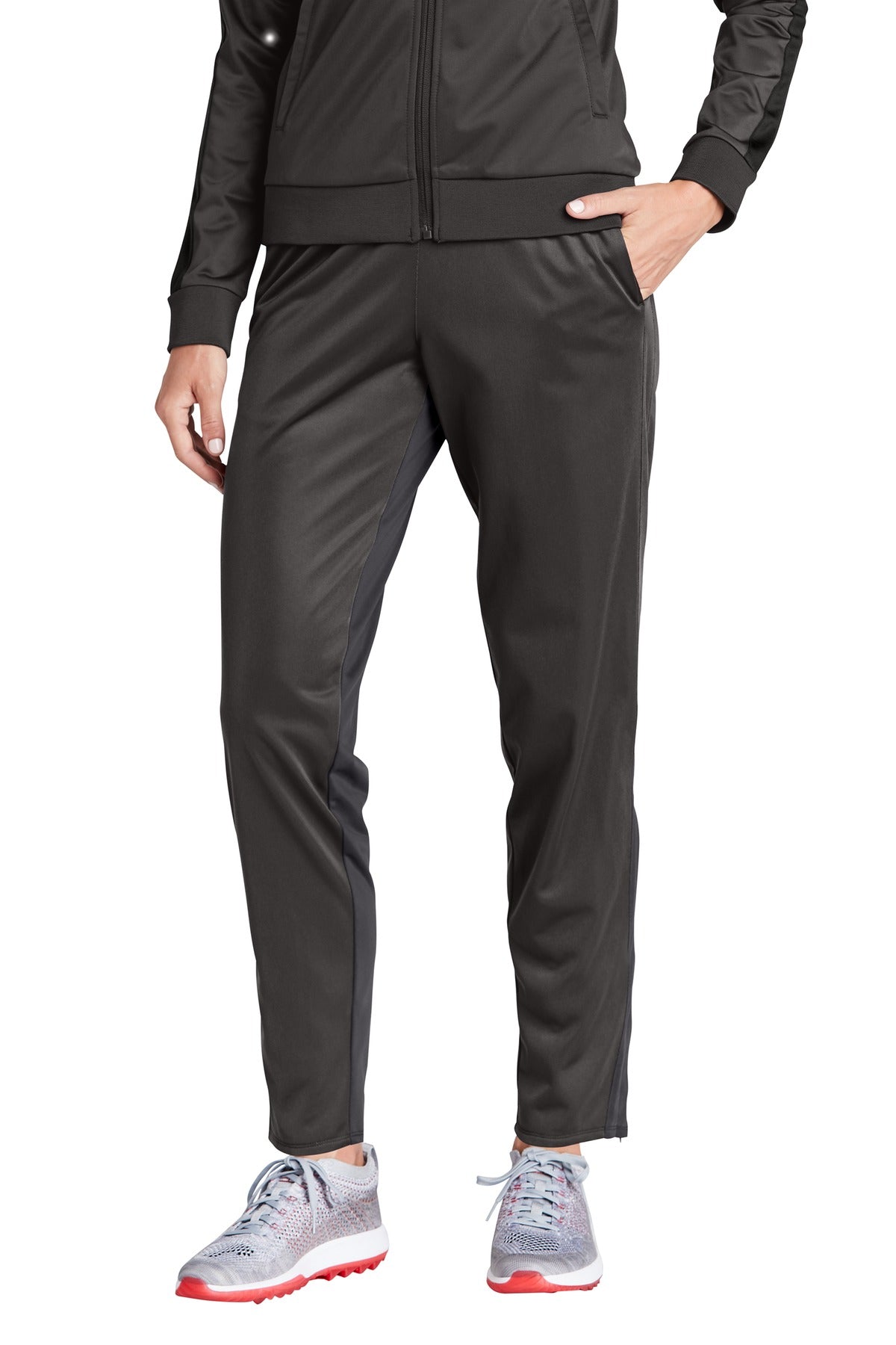 Sport-Tek Women's Tricot Track Jogger LPST95 Graphite