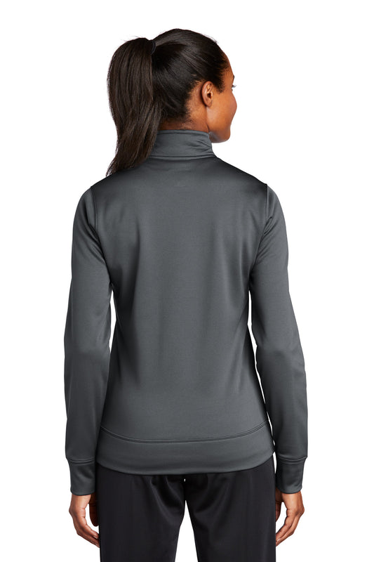 Sport-Tek Women's Sport-Wick Fleece Full-Zip Jacket. LST241 Dark Smoke Grey