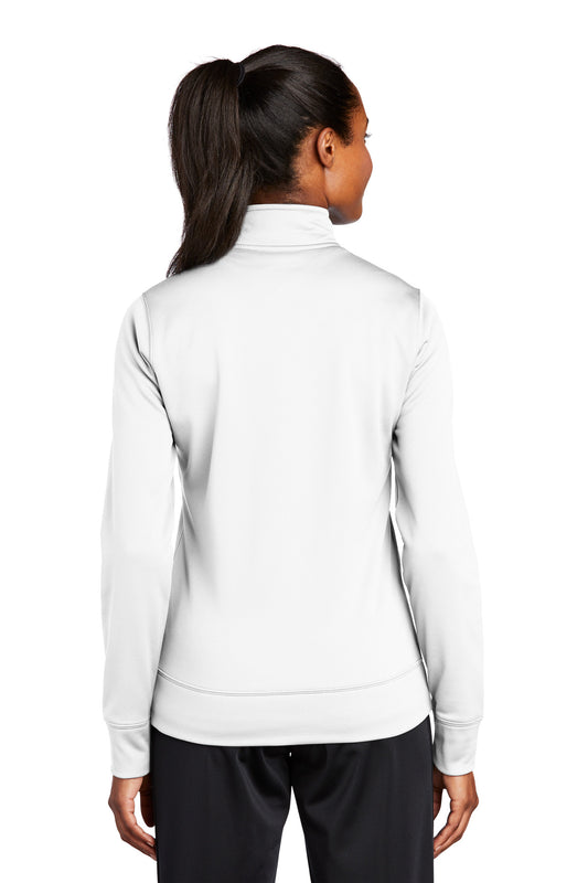 Sport-Tek Women's Sport-Wick Fleece Full-Zip Jacket. LST241 White