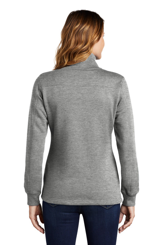 Sport-Tek Women's 1/4-Zip Sweatshirt. LST253 Vintage Heather