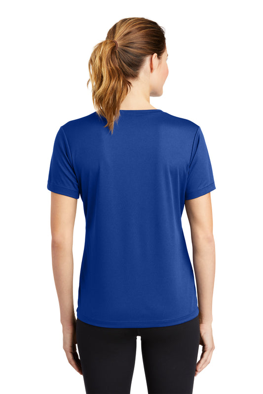 Sport-Tek Women's PosiCharge RacerMesh V-Neck Tee. LST340 True Royal