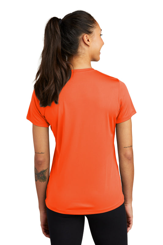 Sport-Tek Women's PosiCharge Competitor Tee. LST350 Neon Orange