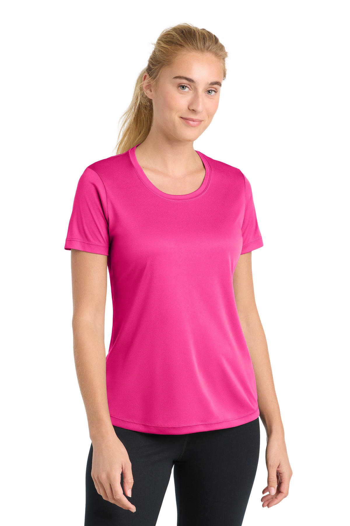 Sport-Tek Women's PosiCharge Competitor Tee LST350 Neon Pink