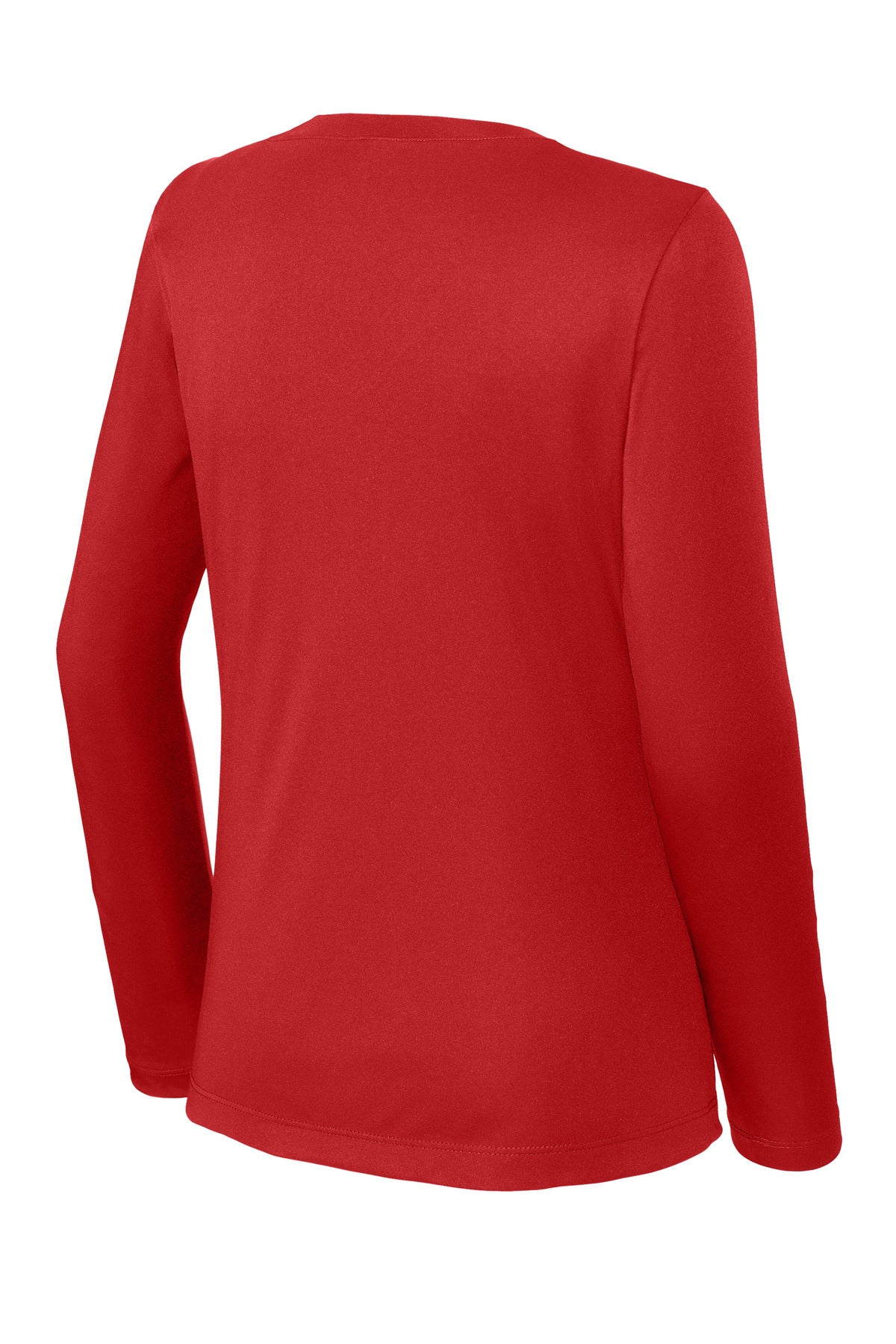 Sport-Tek Women's Long Sleeve PosiCharge Competitor V-Neck Tee. LST353LS Deep Red