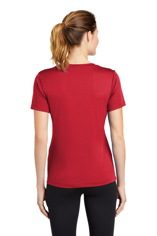 Sport-Tek Women's PosiCharge Competitor V-Neck Tee. LST353 True Red