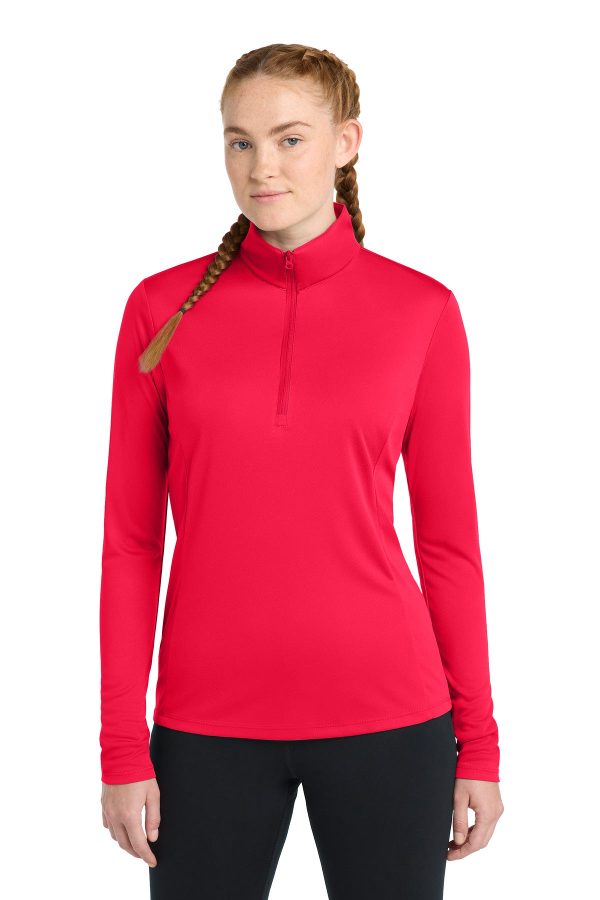 Sport-Tek Women's PosiCharge Competitor 1/4-Zip Pullover LST357 True Red