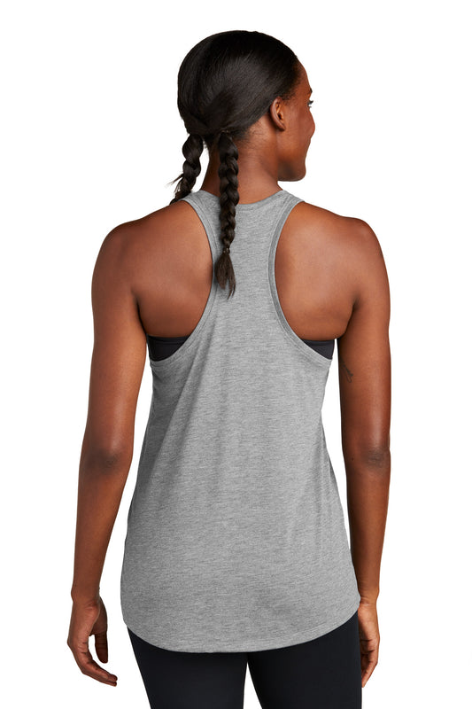 Sport-Tek Women's PosiCharge Tri-Blend Wicking Tank. LST402 Light Grey Heather