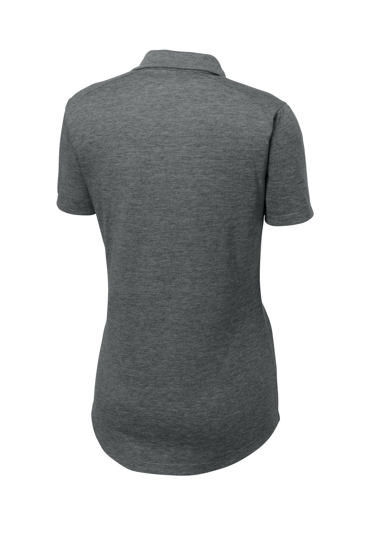 Sport-Tek Women's PosiCharge Tri-Blend Wicking Polo. LST405 Dark Grey Heather