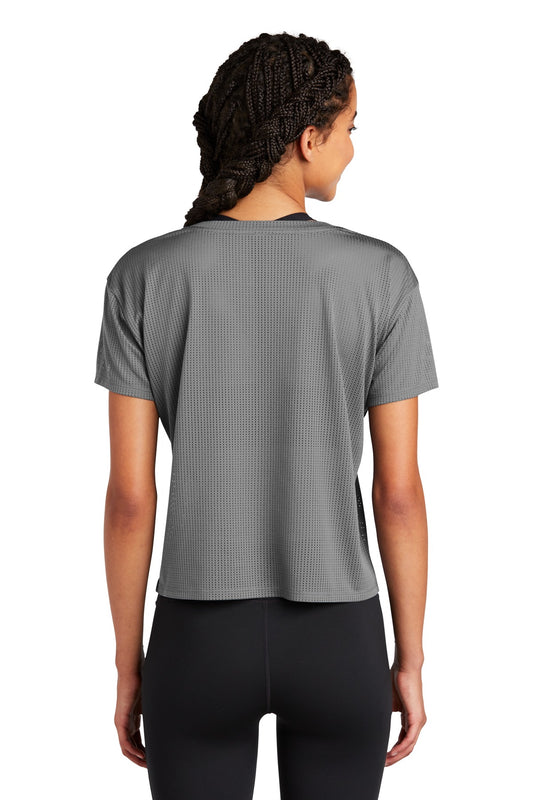 Sport-Tek Women's PosiCharge Draft Crop Tee. LST411 Dark Grey