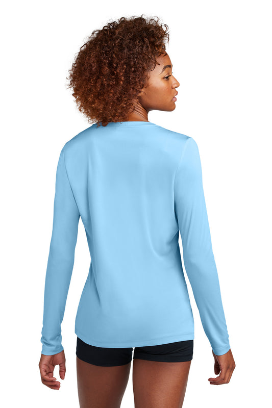 Sport-Tek Women's Posi-UV Pro Long Sleeve LST420LS Light Blue