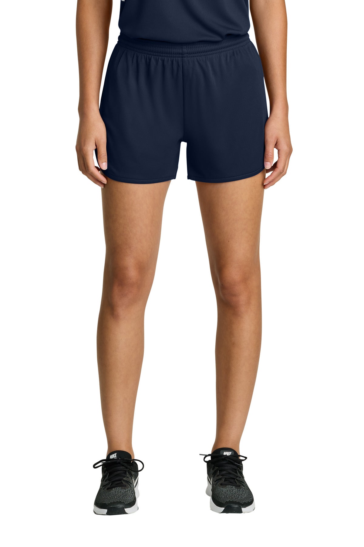 Sport-Tek Women's Club 3 Track Short LST447 True Navy