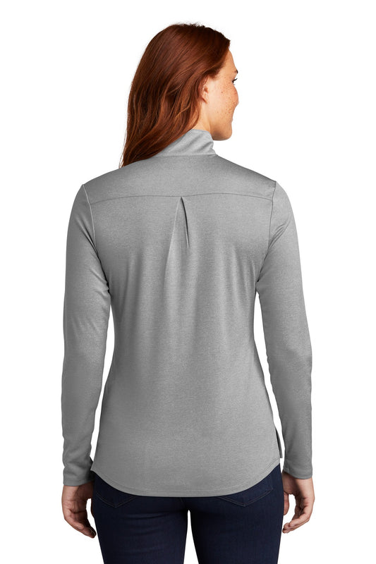 Sport-Tek Women's Endeavor 1/2-Zip Pullover. LST469 Light Grey Heather