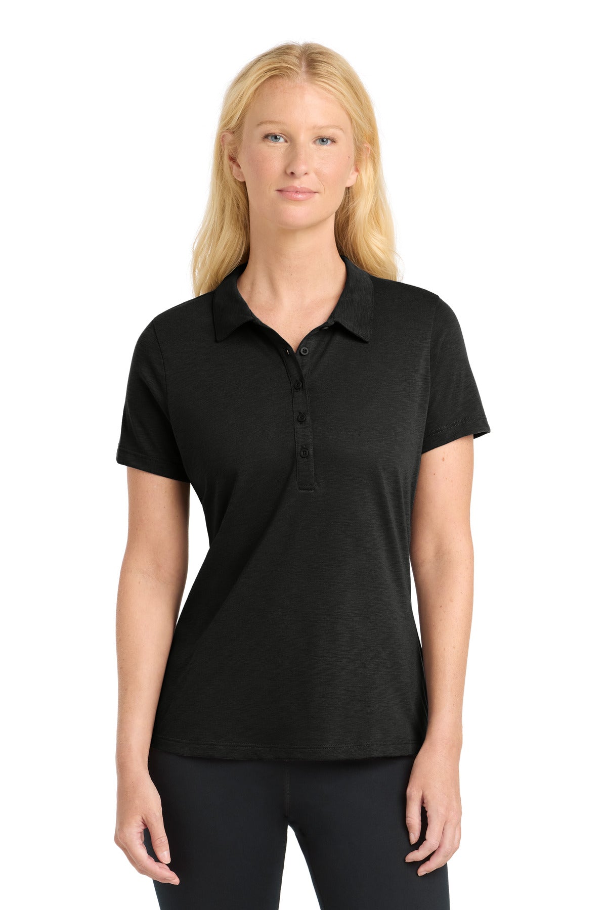 Sport-Tek Women's PosiCharge Strive Polo LST530 Black