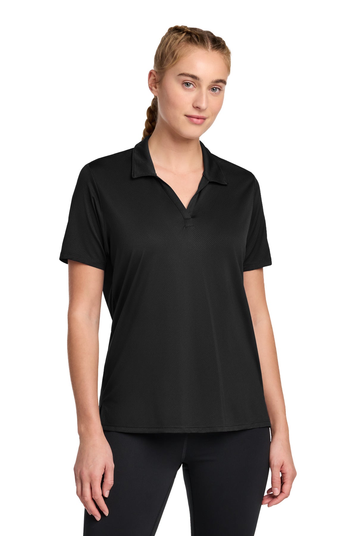 Sport-Tek Women's Sideline Polo LST535 Black