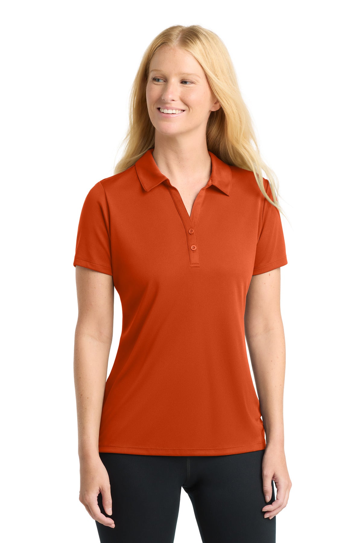 Sport-Tek Women's PosiCharge Competitor Polo LST550 Deep Orange