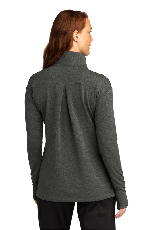 Sport-Tek Women's Sport-Wick Flex Fleece 1/4-Zip. LST561 Dark Grey Heather