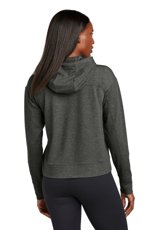 Sport-Tek Women's Sport-Wick Flex Fleece Pullover Hoodie LST562 Dark Grey Heather