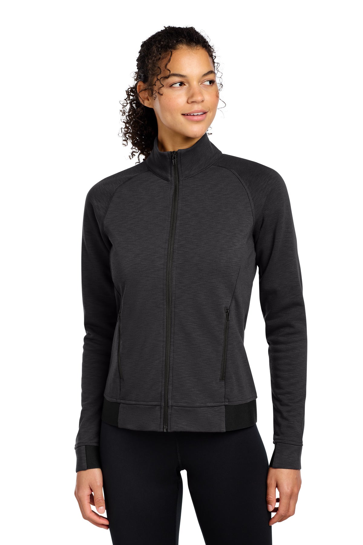Sport-Tek Women's PosiCharge Strive Full-Zip LST570 Black