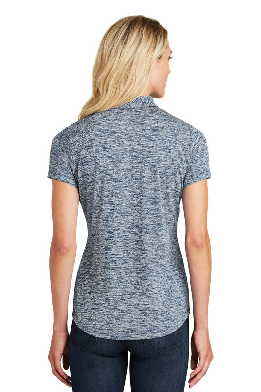 Sport-Tek Women's PosiCharge Electric Heather Polo. LST590 True Navy Electric
