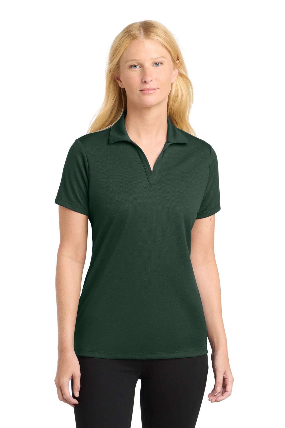 Sport-Tek Women's PosiCharge RacerMesh Polo LST640 Dark Forest Green
