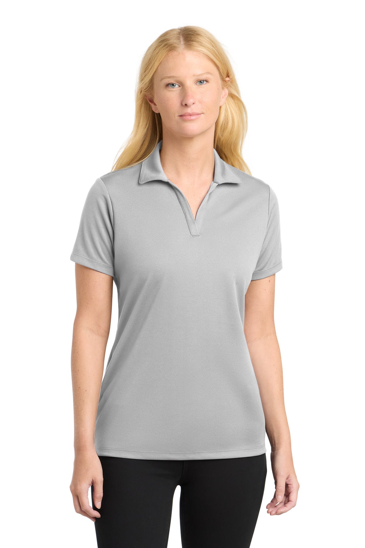 Sport-Tek Women's PosiCharge RacerMesh Polo LST640 Silver